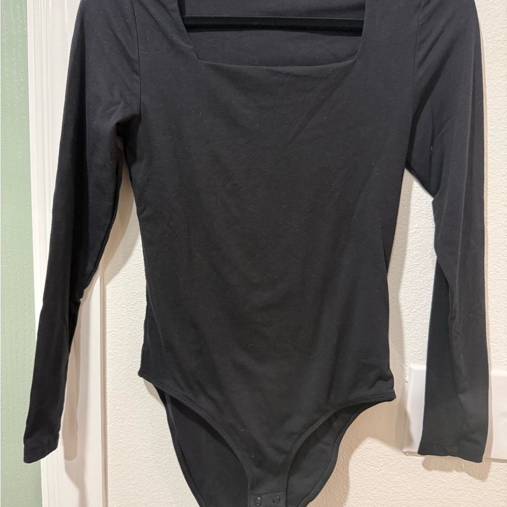 Old Navy Black Long Sleeve Bodysuit